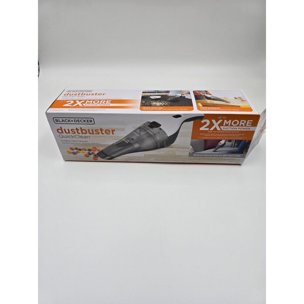 Black & Decker Dust Buster Cordless Hand Held Vacuum 2x More Suction Power EUC